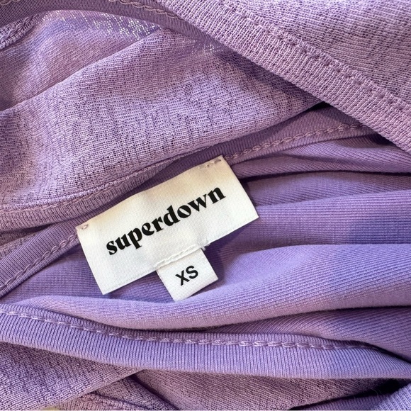 Superdown Lily Twisted Strap Dress, Lavender Purple, Size XS - Picture 7 of 7
